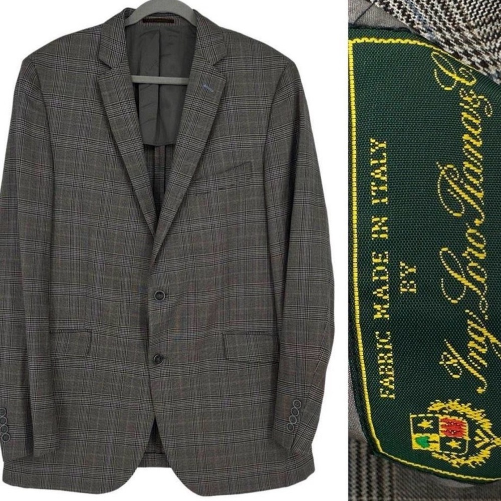 Loro Piana Charcoal Checkered Men's Blazer